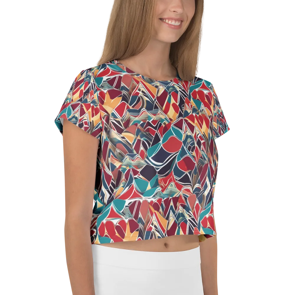 Chromatic Shardwork on Crop Tee — Right