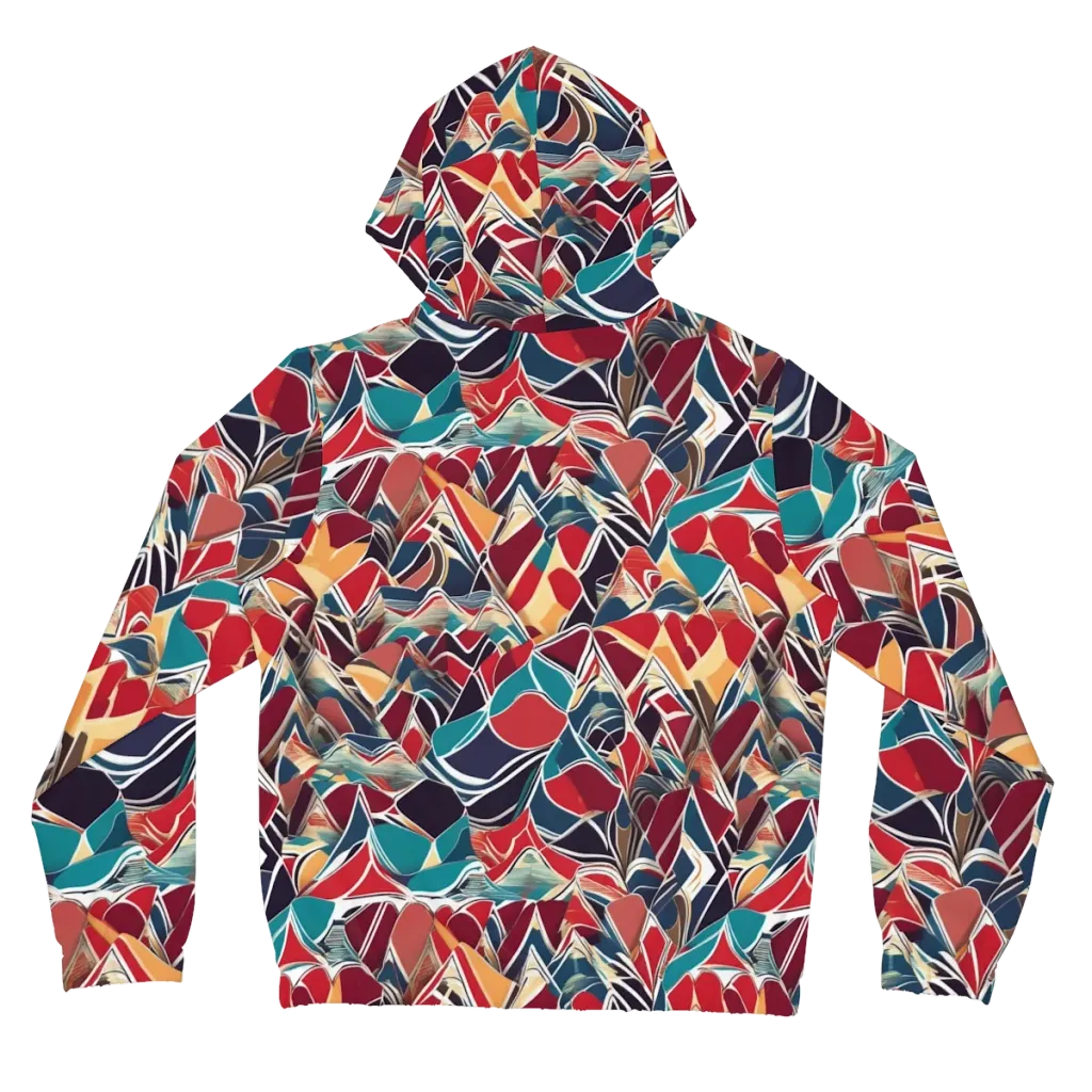 Chromatic Shardwork on Women's Full-Zip Hoodie — Back