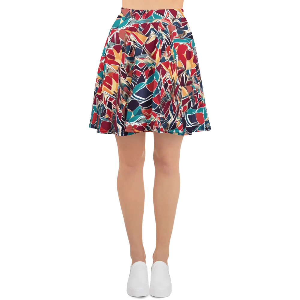 Chromatic Shardwork on Skater Skirt — Front