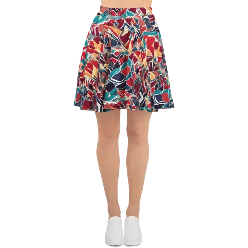 Chromatic Shardwork on a Skater Skirt