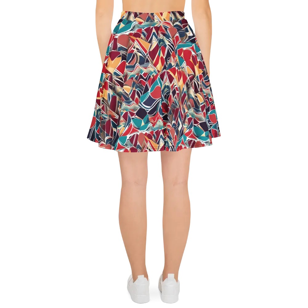 Chromatic Shardwork on Skater Skirt — Back