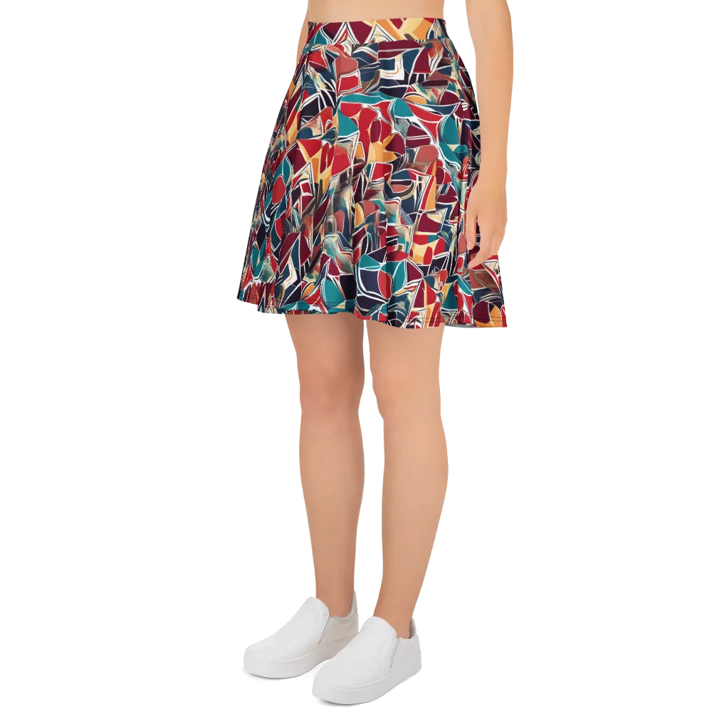 Chromatic Shardwork on Skater Skirt — Left