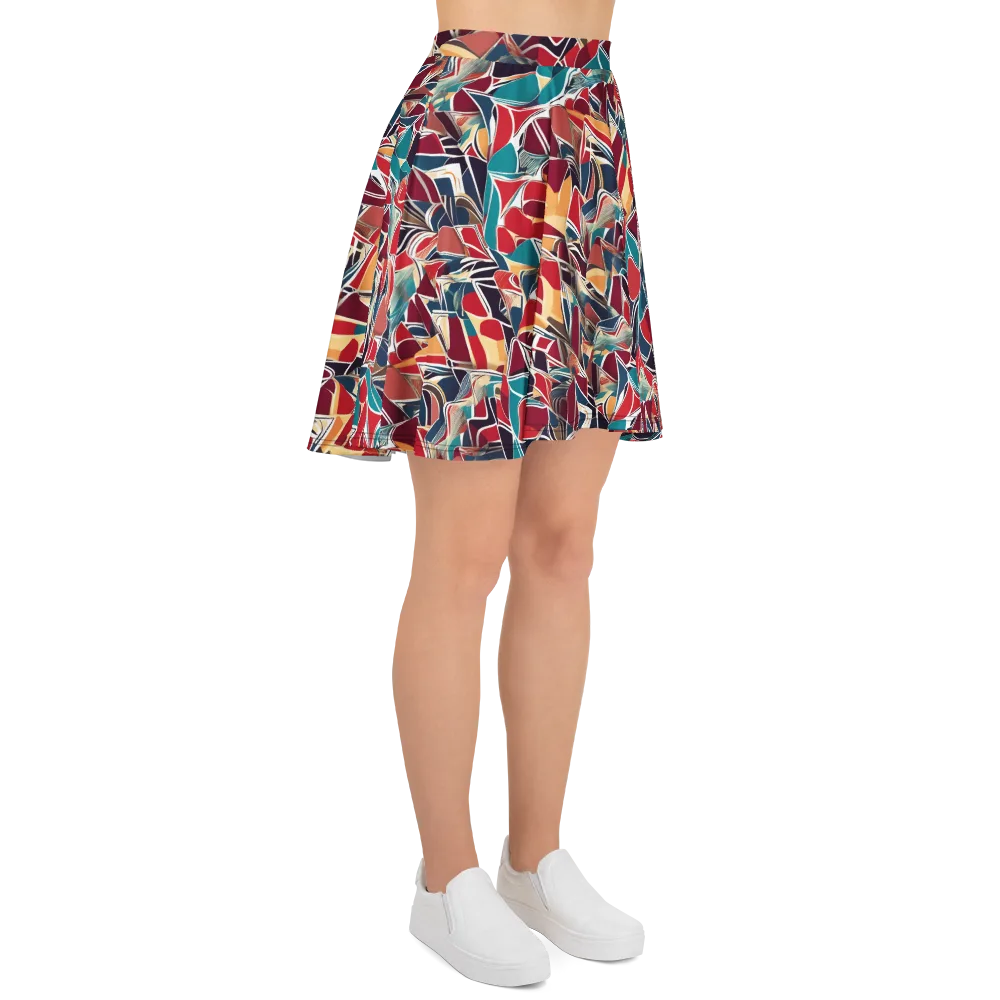 Chromatic Shardwork on Skater Skirt — Right