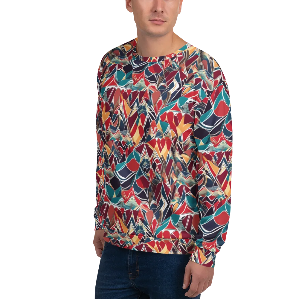 Chromatic Shardwork on Sweatshirt — Left Front