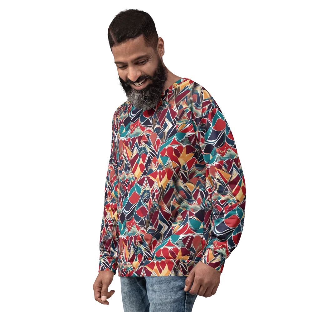 Chromatic Shardwork on Sweatshirt — Left Front
