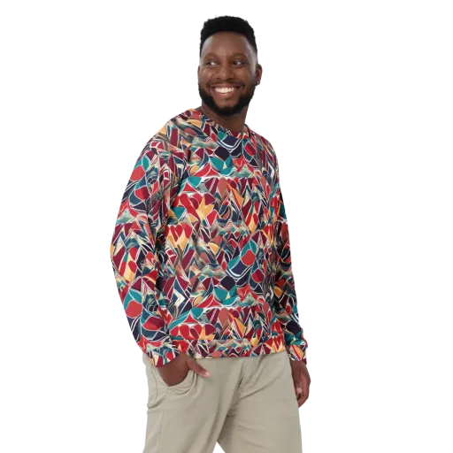 Chromatic Shardwork on a Sweatshirt