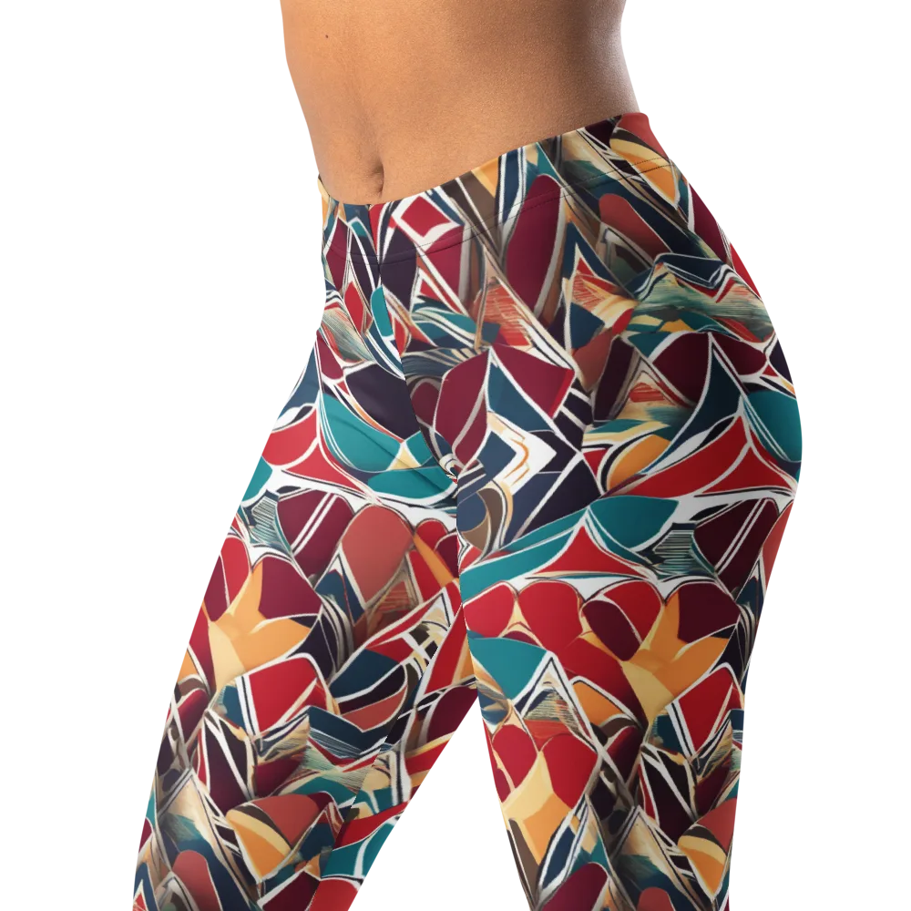 Chromatic Shardwork on Leggings — Left Front