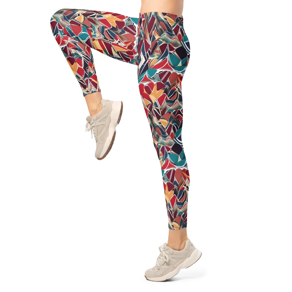 Chromatic Shardwork on Leggings — Left
