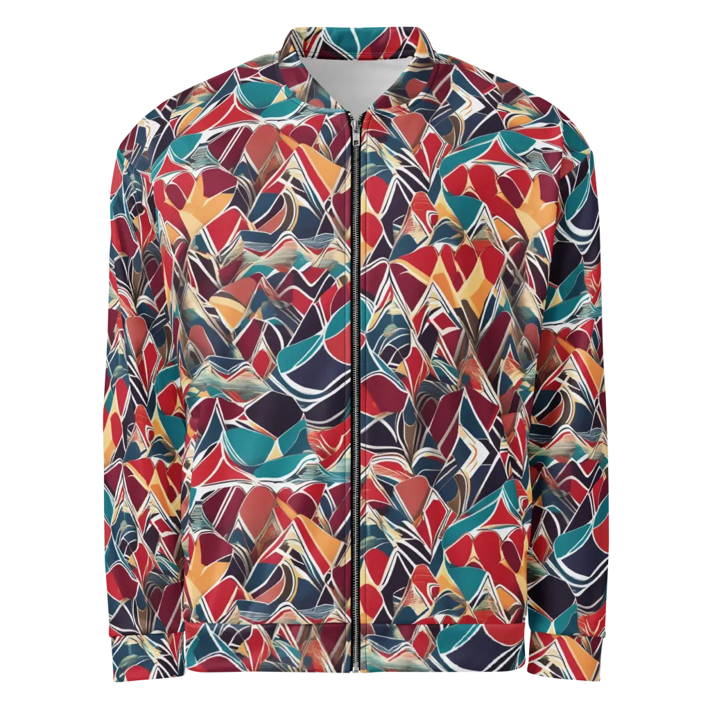 Chromatic Shardwork on Bomber Jacket — Front