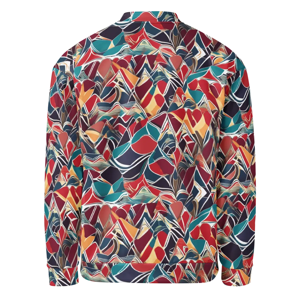 Chromatic Shardwork on Bomber Jacket — Back