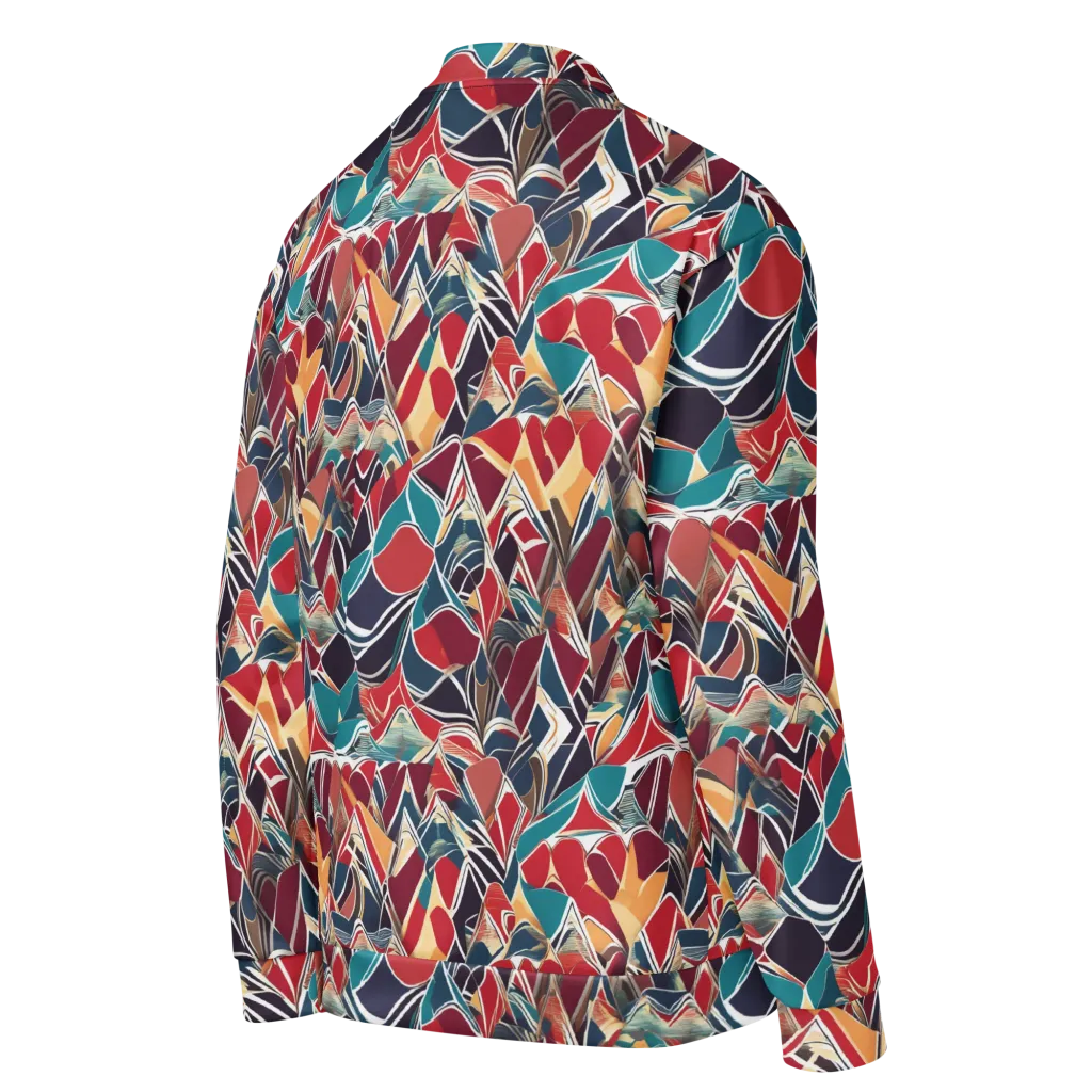 Chromatic Shardwork on Bomber Jacket — Right Back