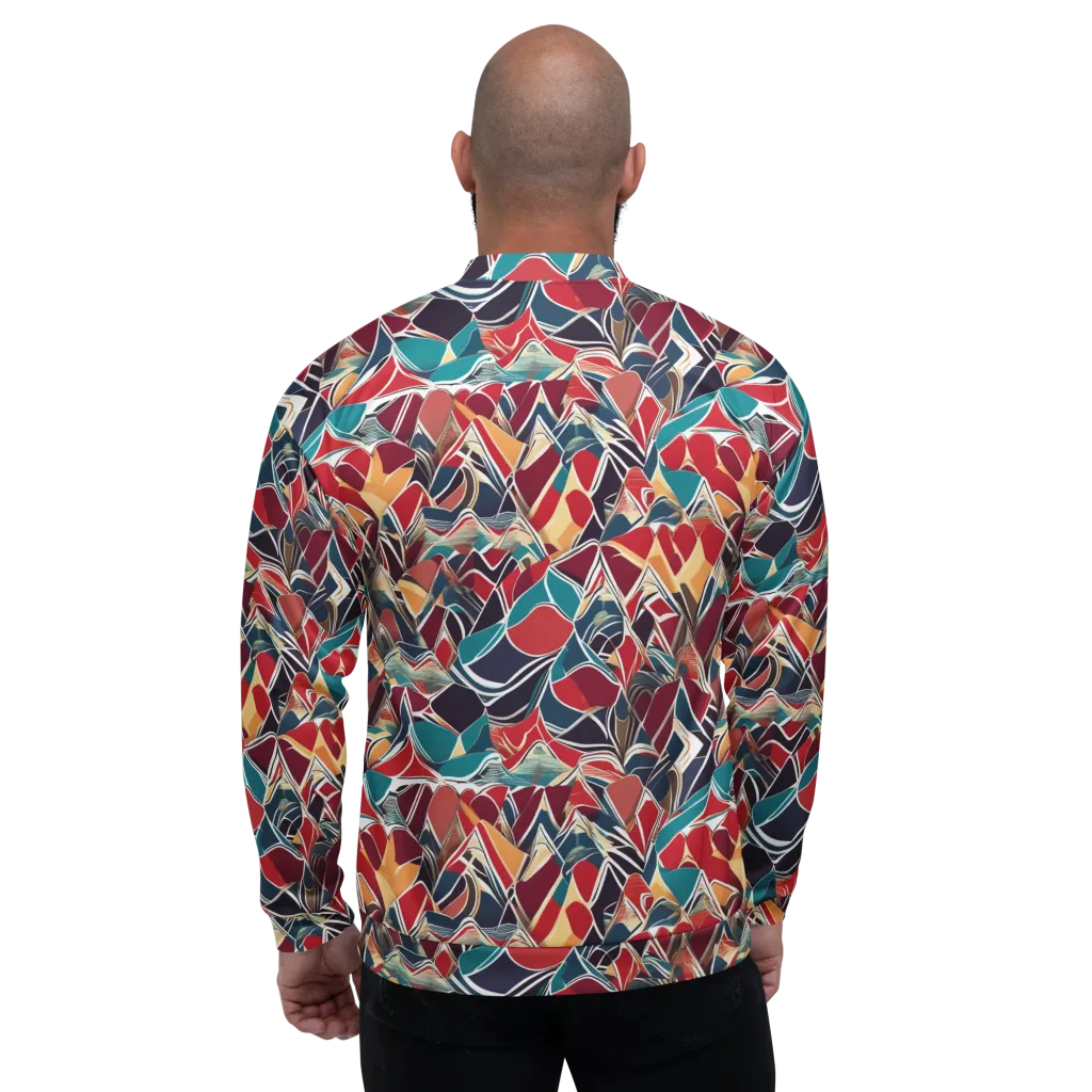 Chromatic Shardwork on Bomber Jacket — Back