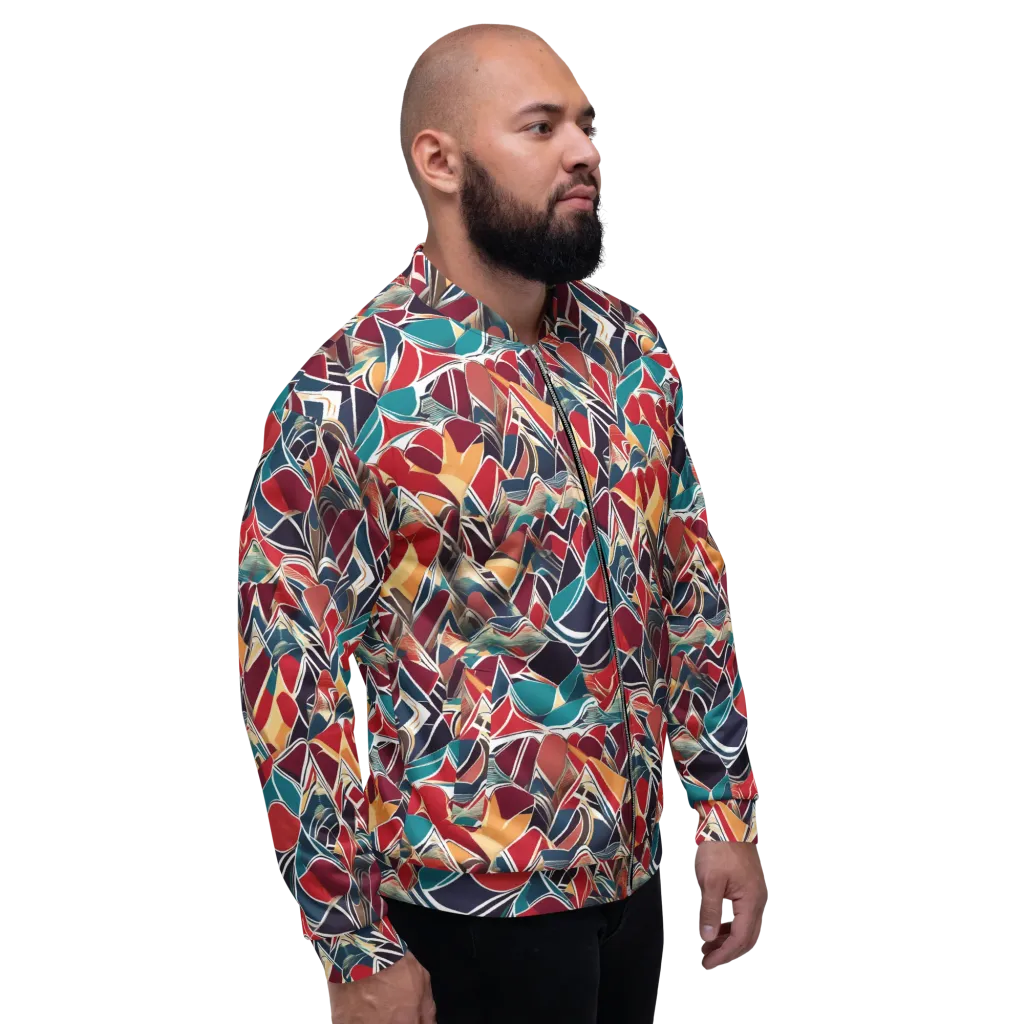 Chromatic Shardwork on Bomber Jacket — Right