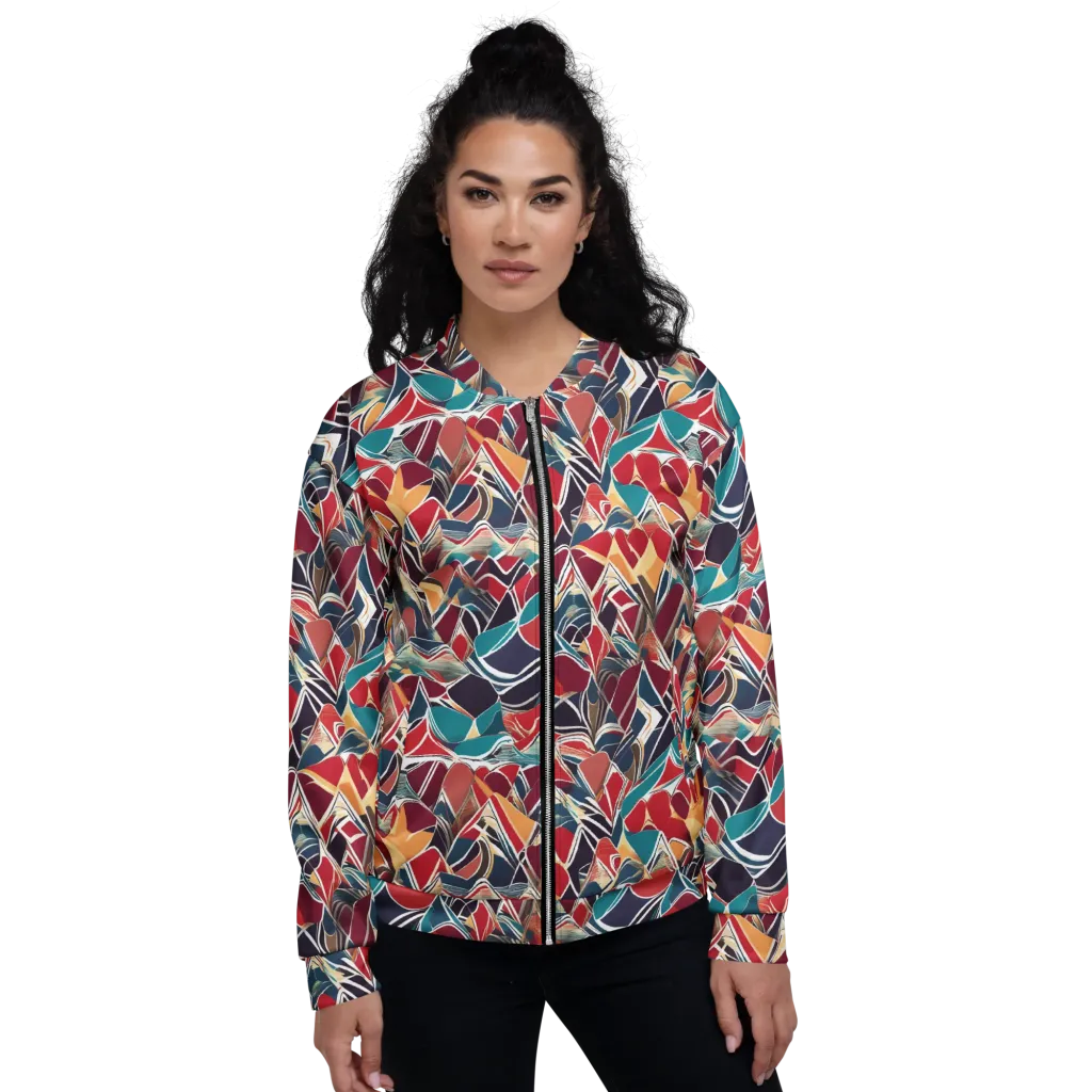 Chromatic Shardwork on Bomber Jacket — Front