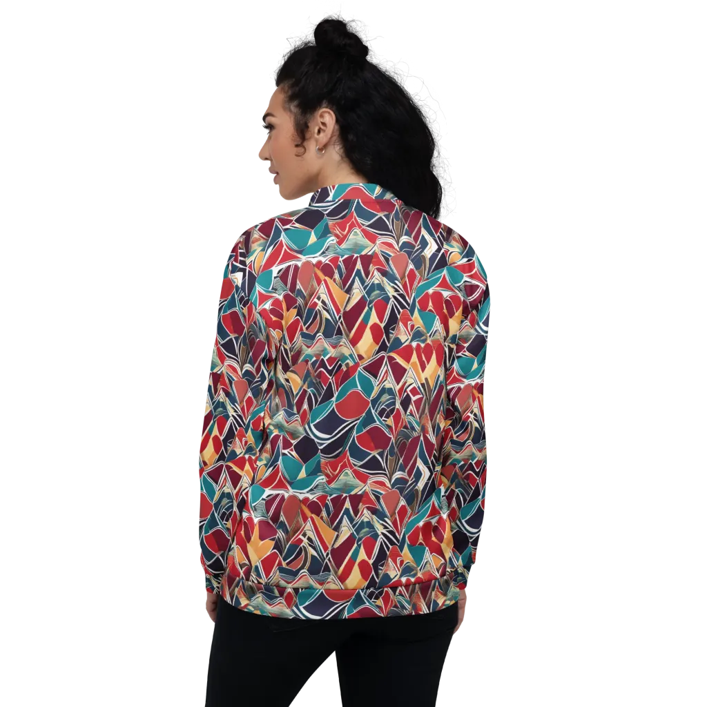 Chromatic Shardwork on Bomber Jacket — Back