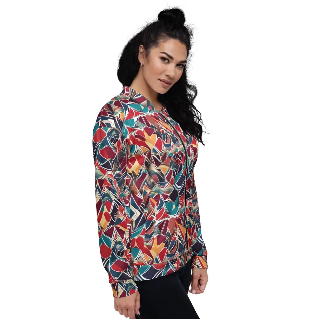 Chromatic Shardwork on Bomber Jacket — Right
