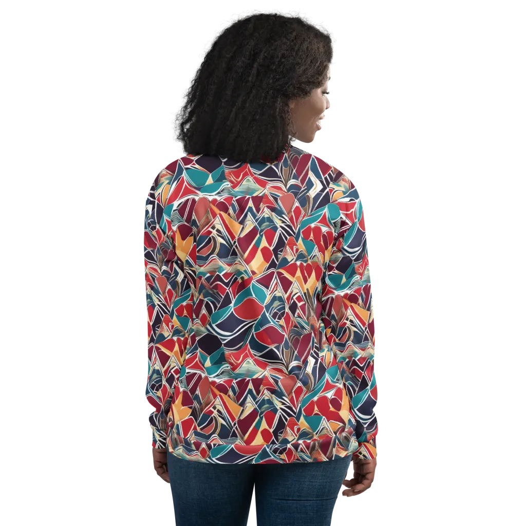 Chromatic Shardwork on Bomber Jacket — Back