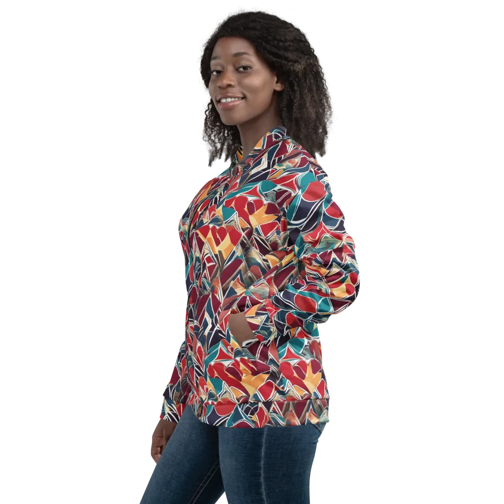 Chromatic Shardwork on Bomber Jacket — Left