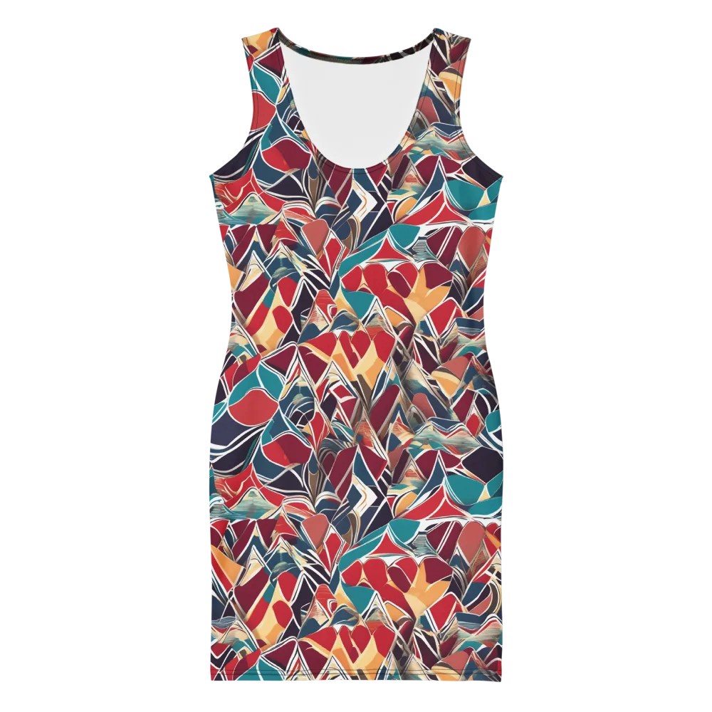 Chromatic Shardwork on Bodycon Dress — Front