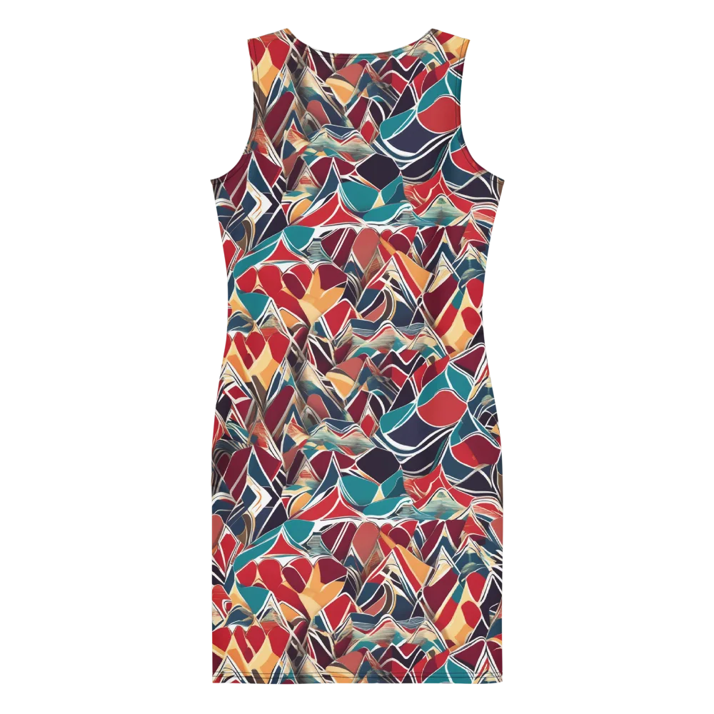 Chromatic Shardwork on Bodycon Dress — Back