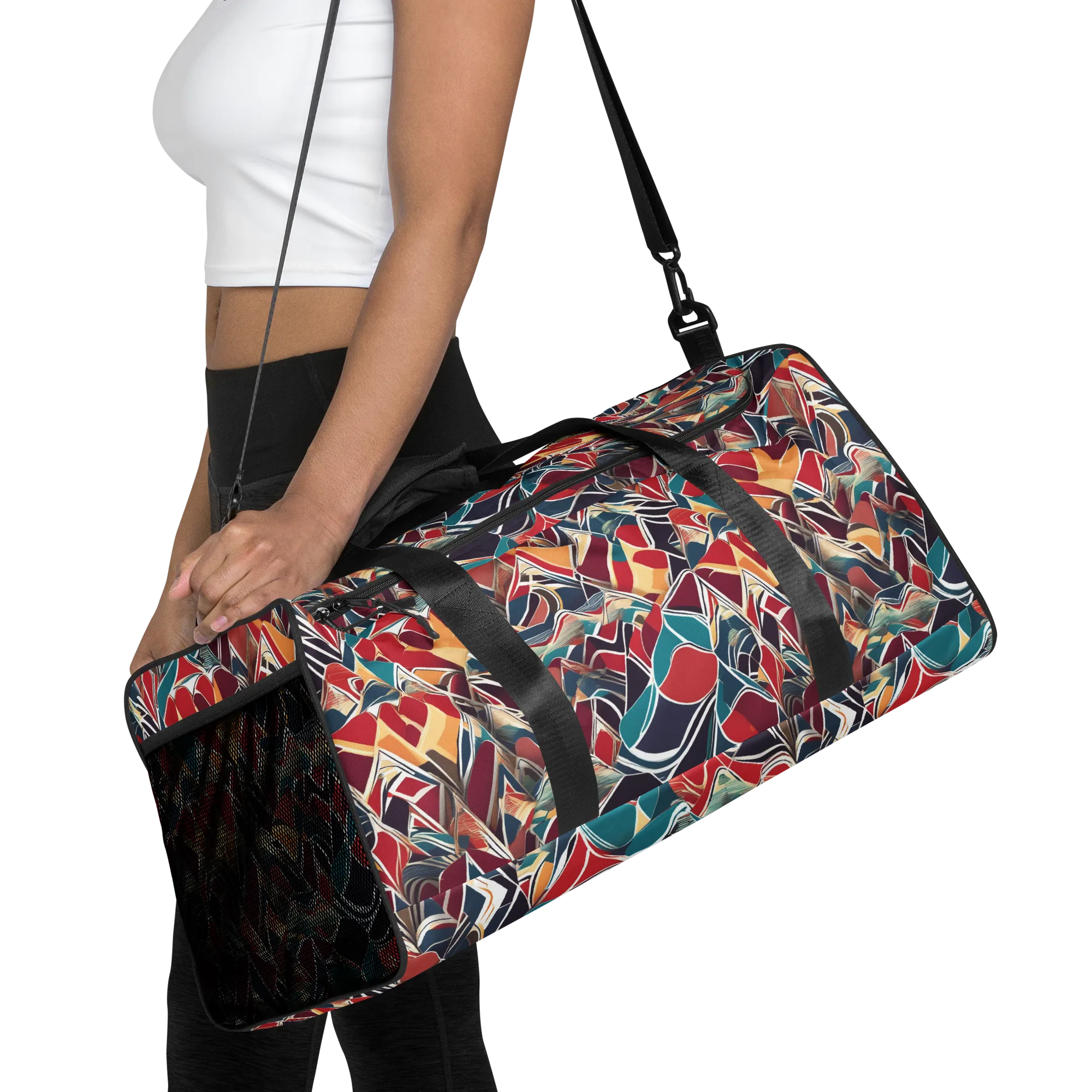 Chromatic Shardwork on Duffle Bag — Front
