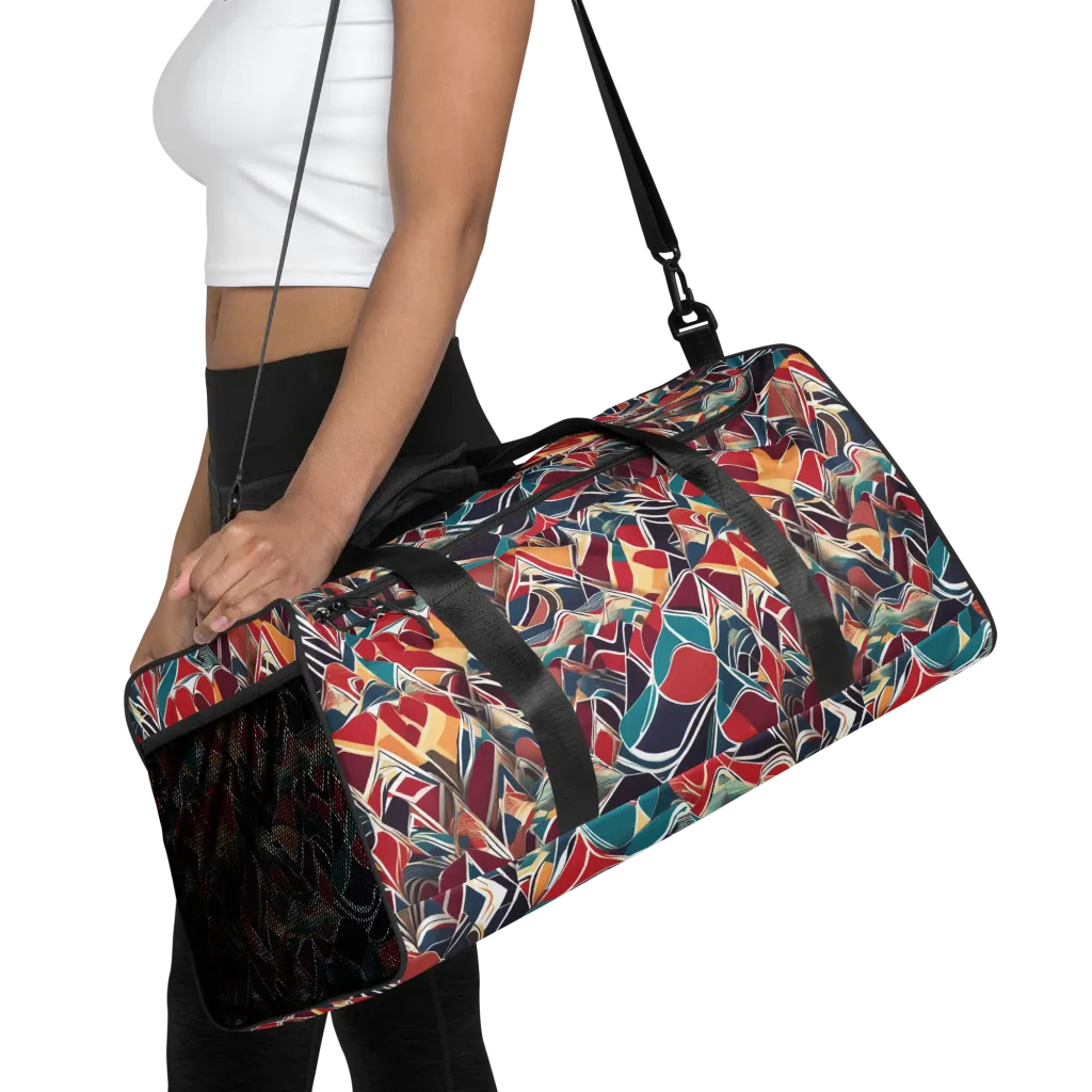Chromatic Shardwork on Duffle Bag — Front