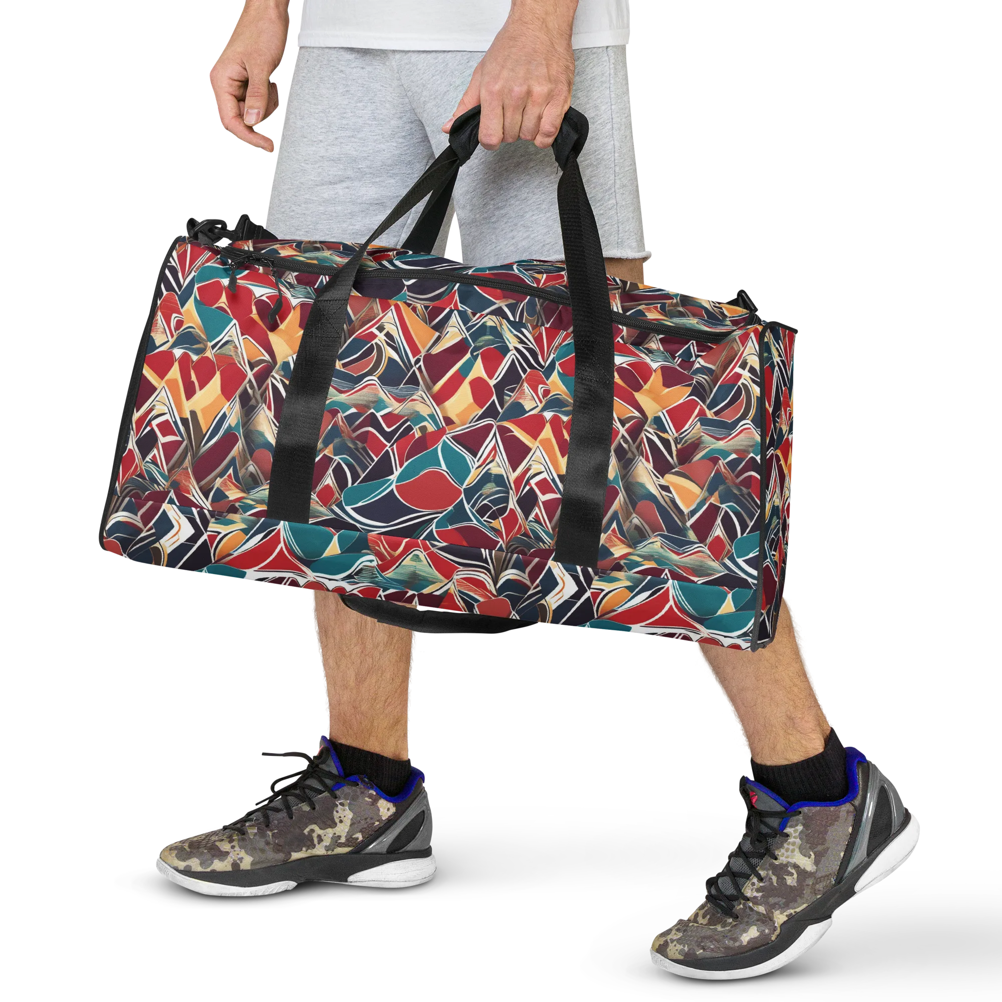 Chromatic Shardwork on Duffle Bag — Front
