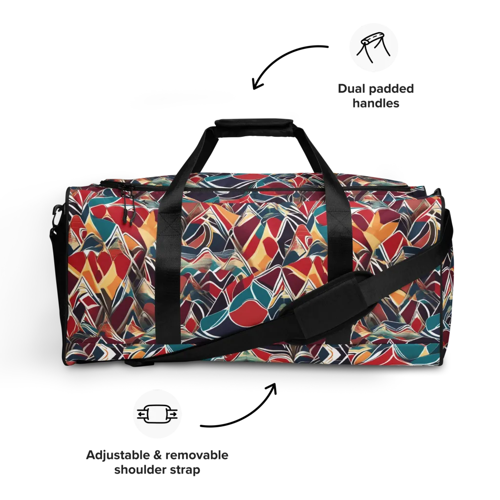 Chromatic Shardwork on Duffle Bag — Front