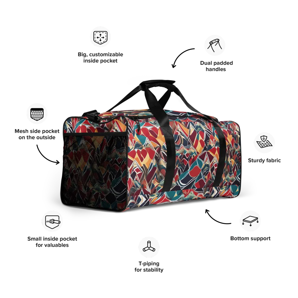 Chromatic Shardwork on Duffle Bag — Right Front