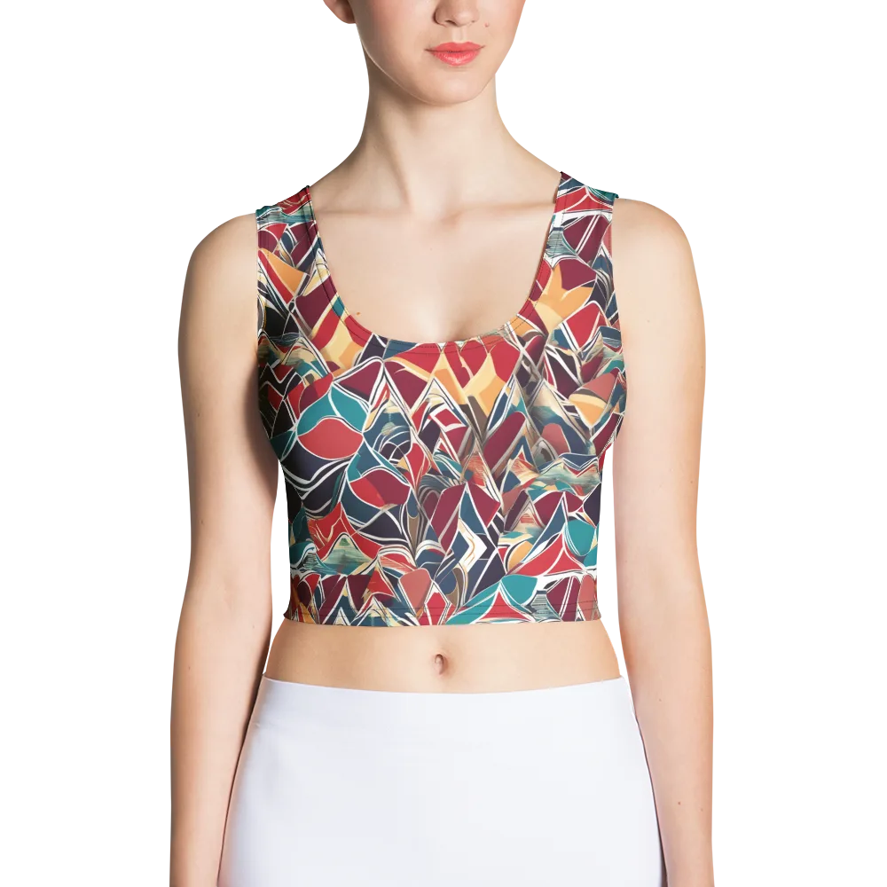 Chromatic Shardwork on Crop Top — Front