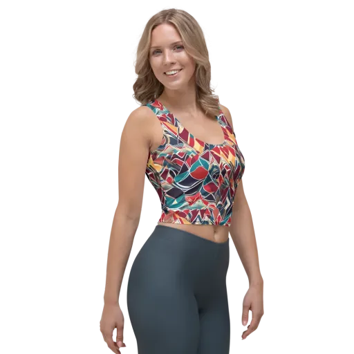 Chromatic Shardwork on a Crop Top