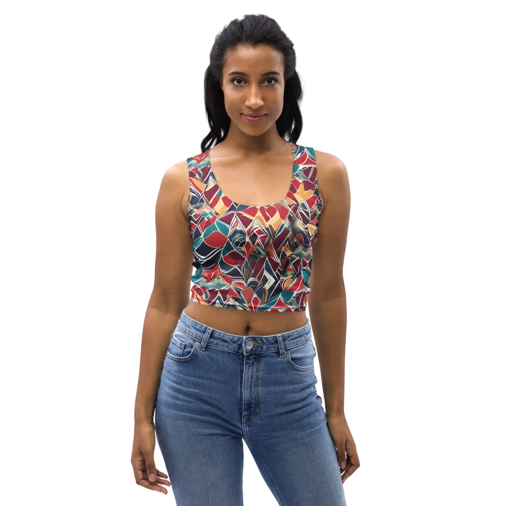 Chromatic Shardwork on Crop Top — Front