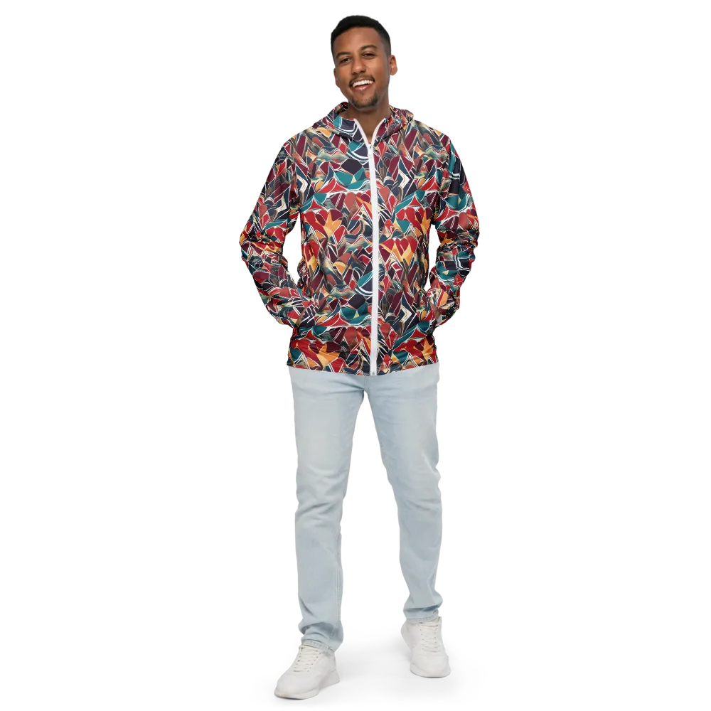 Chromatic Shardwork on Men's Windbreaker — Front