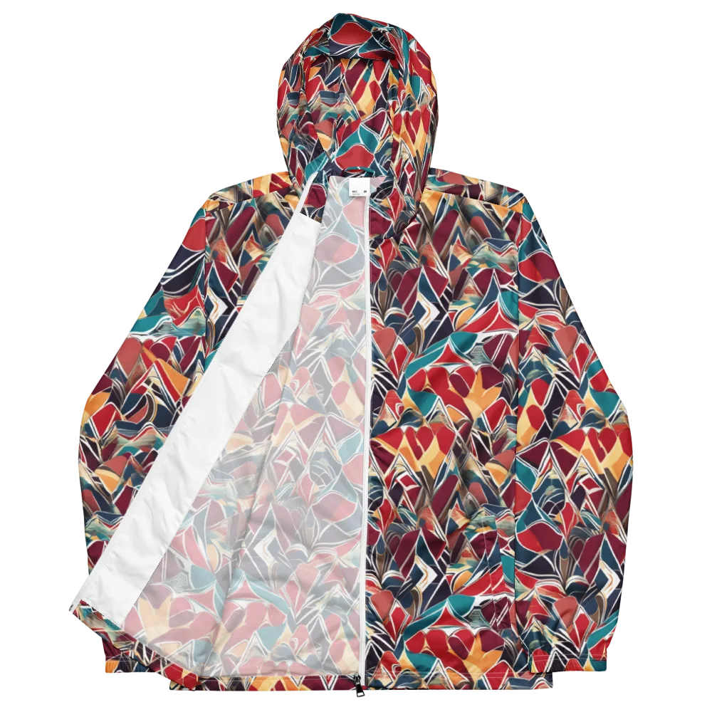 Chromatic Shardwork on Men's Windbreaker — Front
