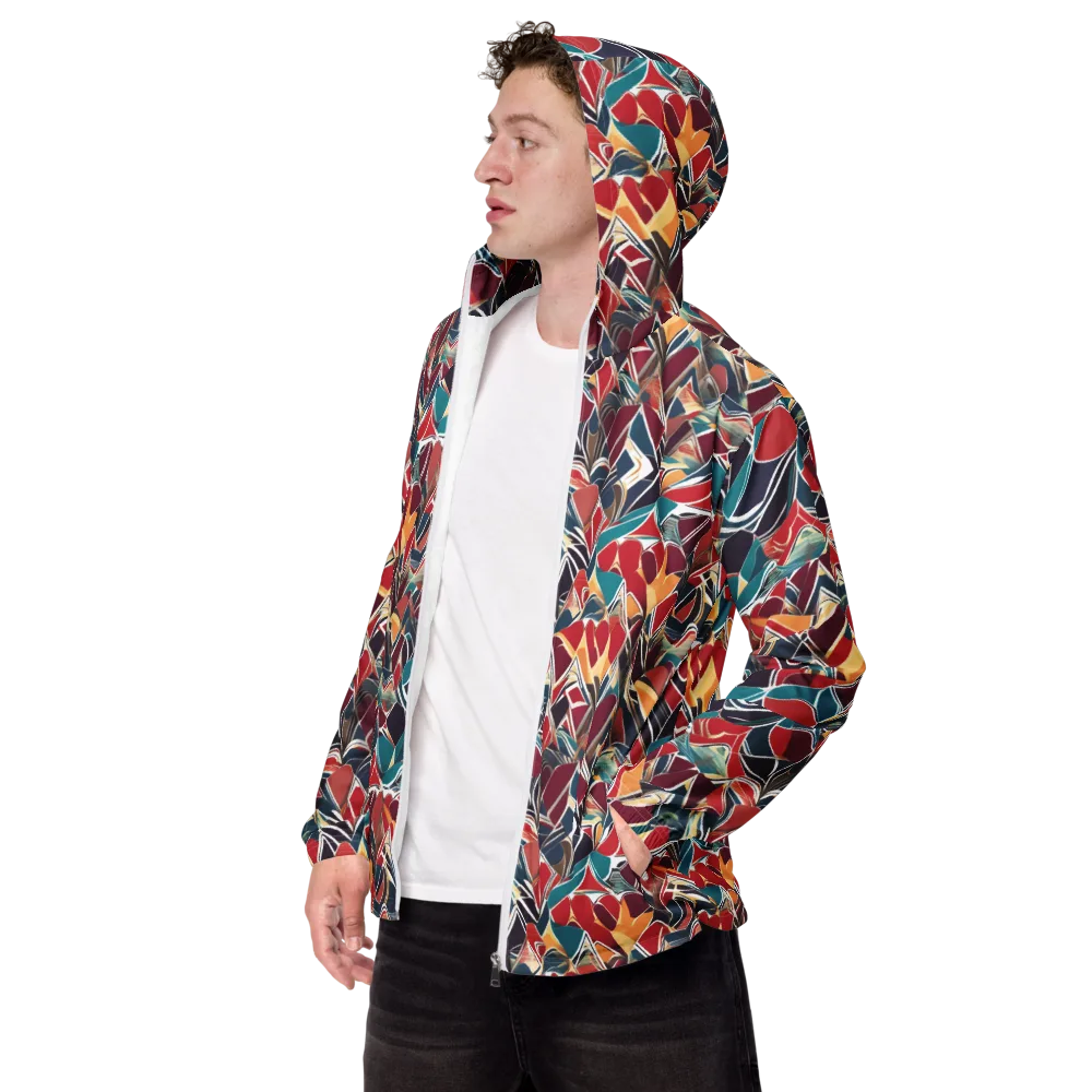 Chromatic Shardwork on Men's Windbreaker — Left Front