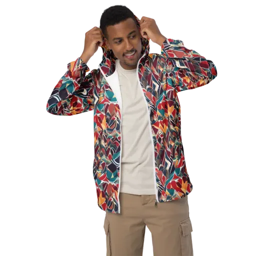 Chromatic Shardwork on a Men's Windbreaker