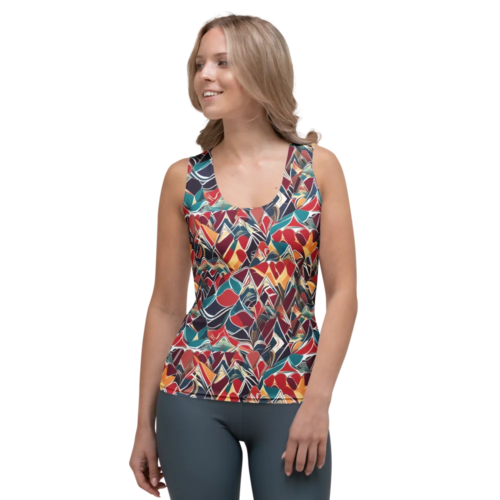 Chromatic Shardwork on Women's Tank Top — Front