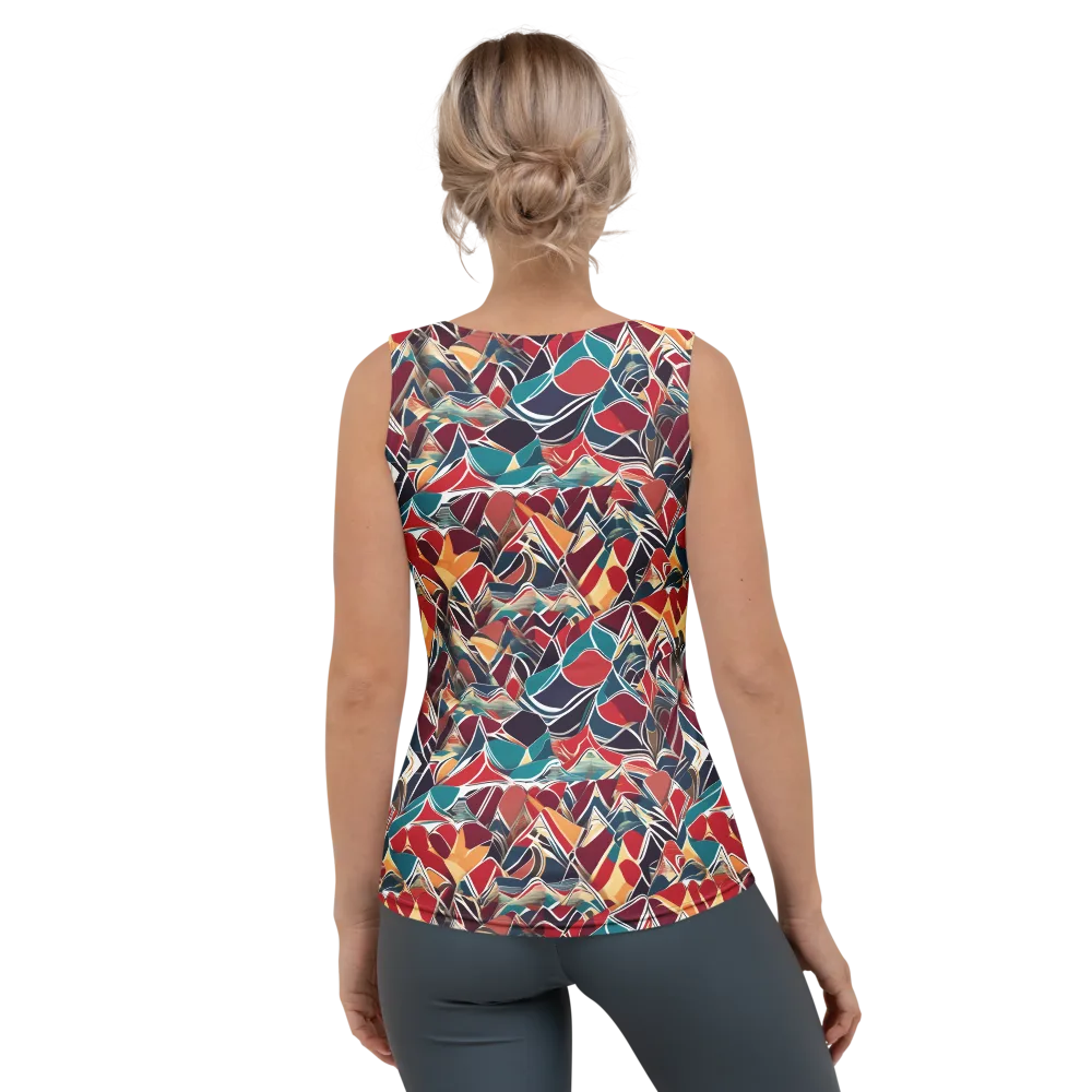 Chromatic Shardwork on Women's Tank Top — Back