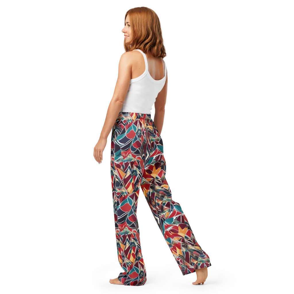Chromatic Shardwork on Women's Pajama Pants — Back