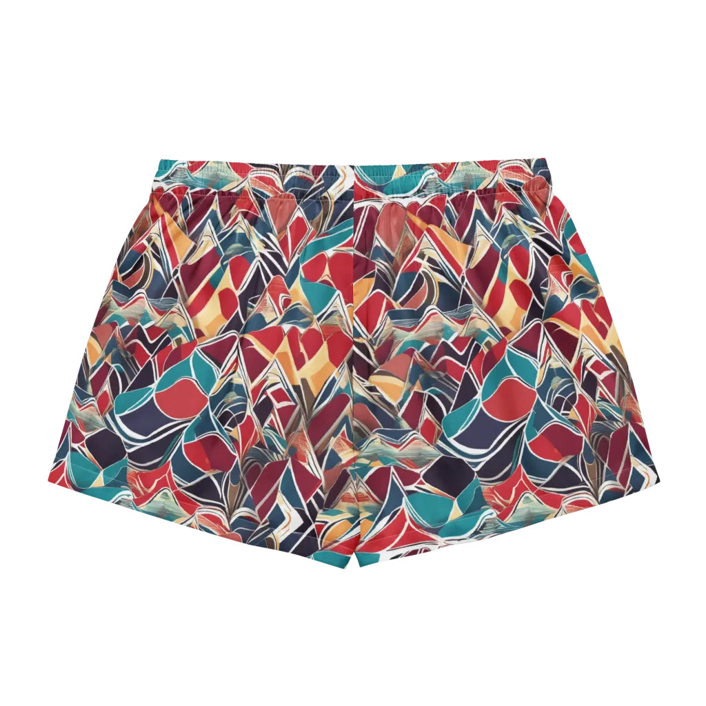 Chromatic Shardwork on Women's Pajama Shorts — Back