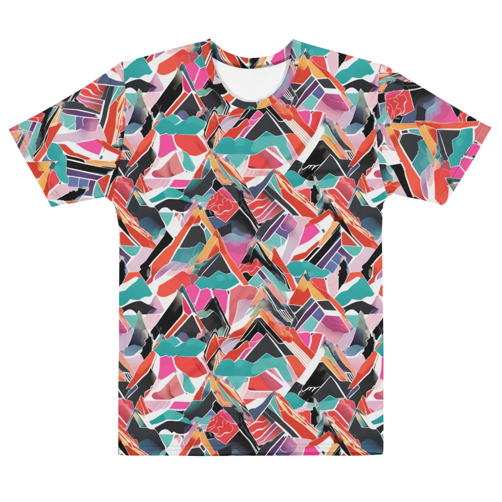 Chromatic Avalanche on Men's Cotton Crew Neck T-Shirt — Front