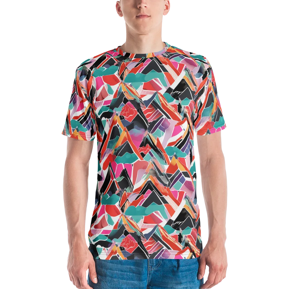 Chromatic Avalanche on Men's Crew Neck T-Shirt — Front
