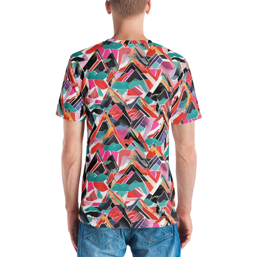 Chromatic Avalanche on Men's Crew Neck T-Shirt — Back