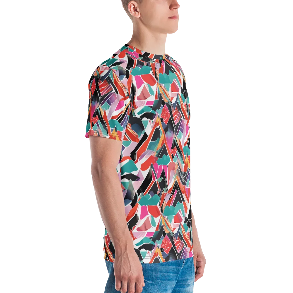 Chromatic Avalanche on Men's Crew Neck T-Shirt — Right