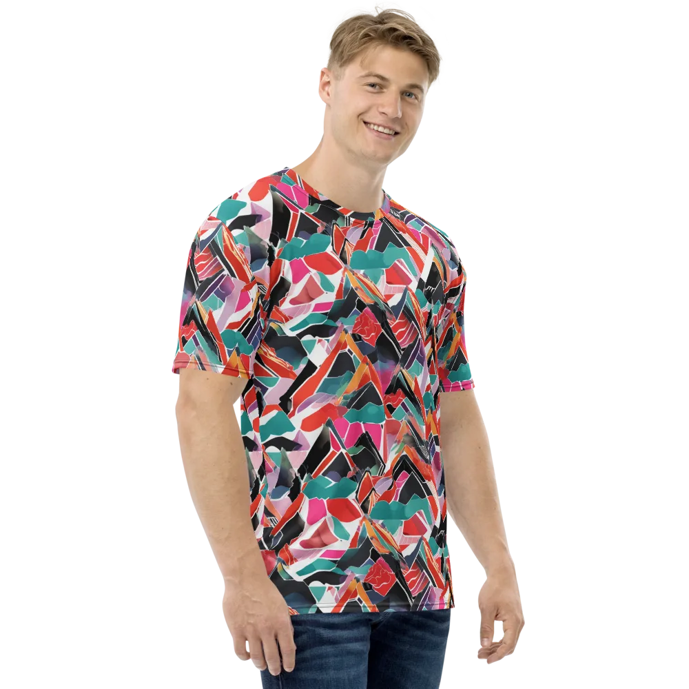Chromatic Avalanche on Men's Crew Neck T-Shirt — Right