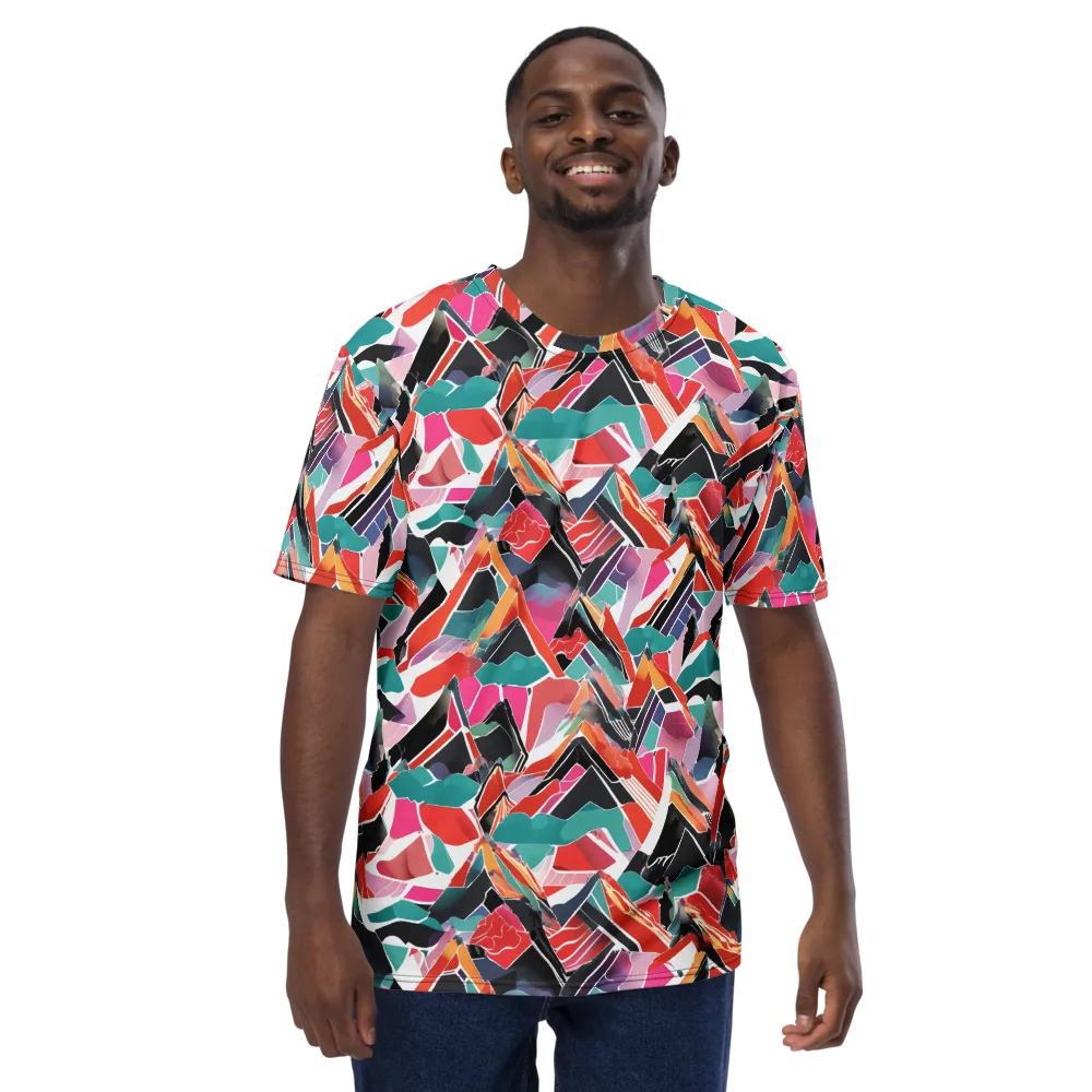 Chromatic Avalanche on Men's Crew Neck T-Shirt — Front