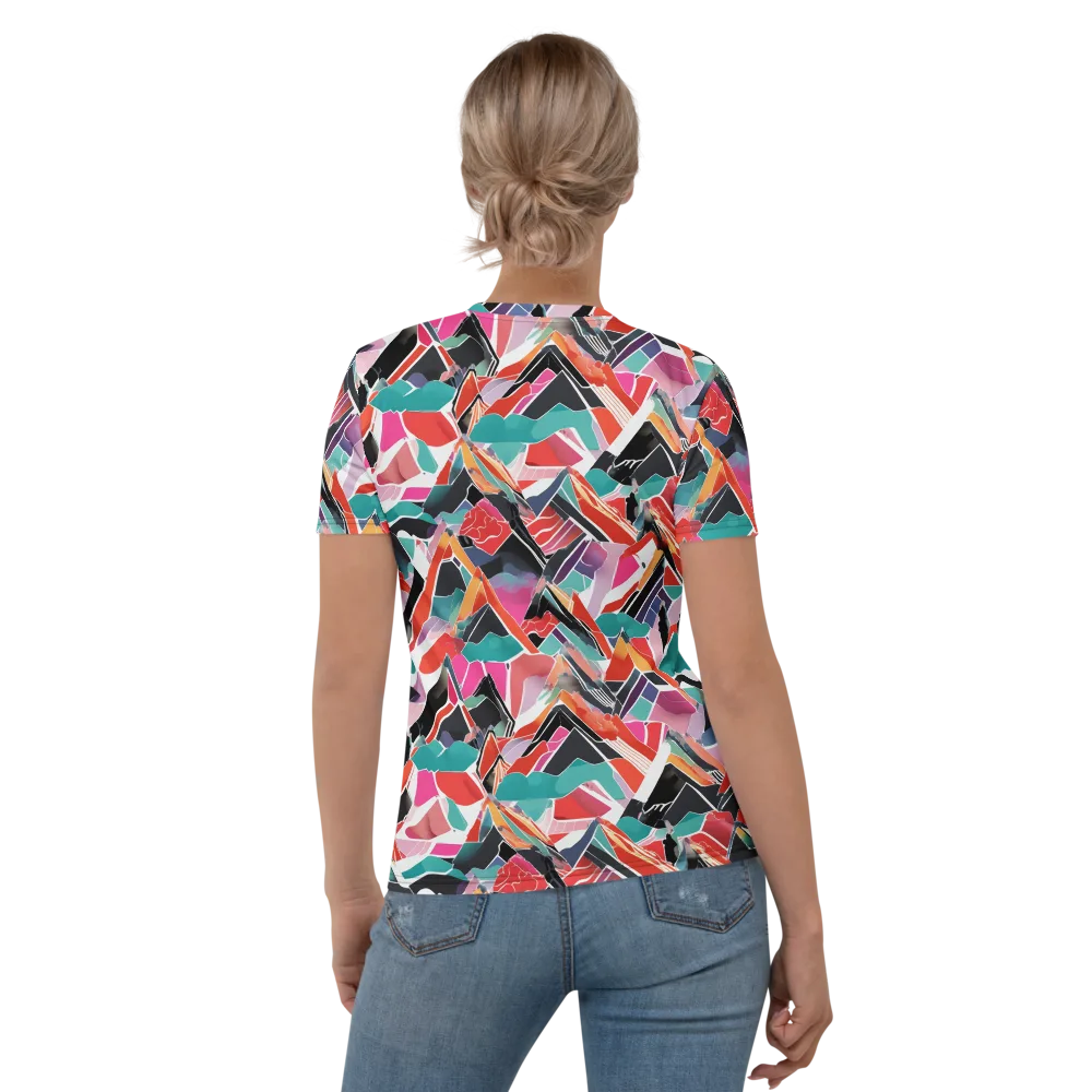 Chromatic Avalanche on Women's Crew Neck T-Shirt — Back