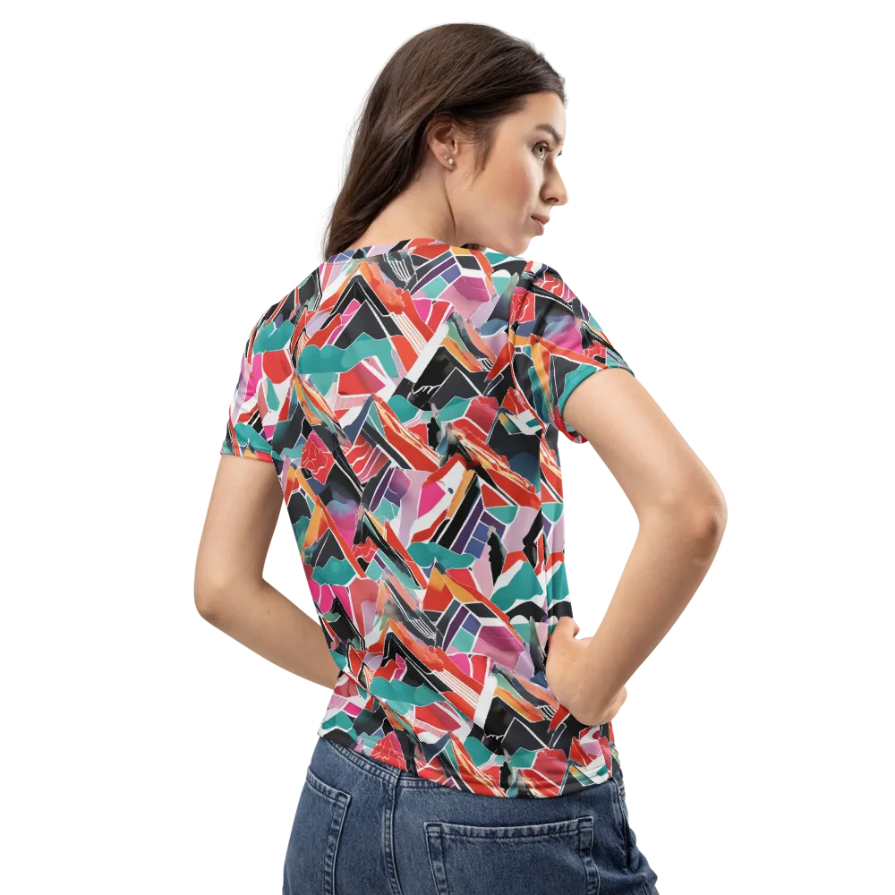 Chromatic Avalanche on Women's Crew Neck T-Shirt — Back