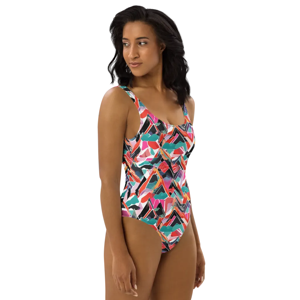 Chromatic Avalanche on One-Piece Swimsuit — Right