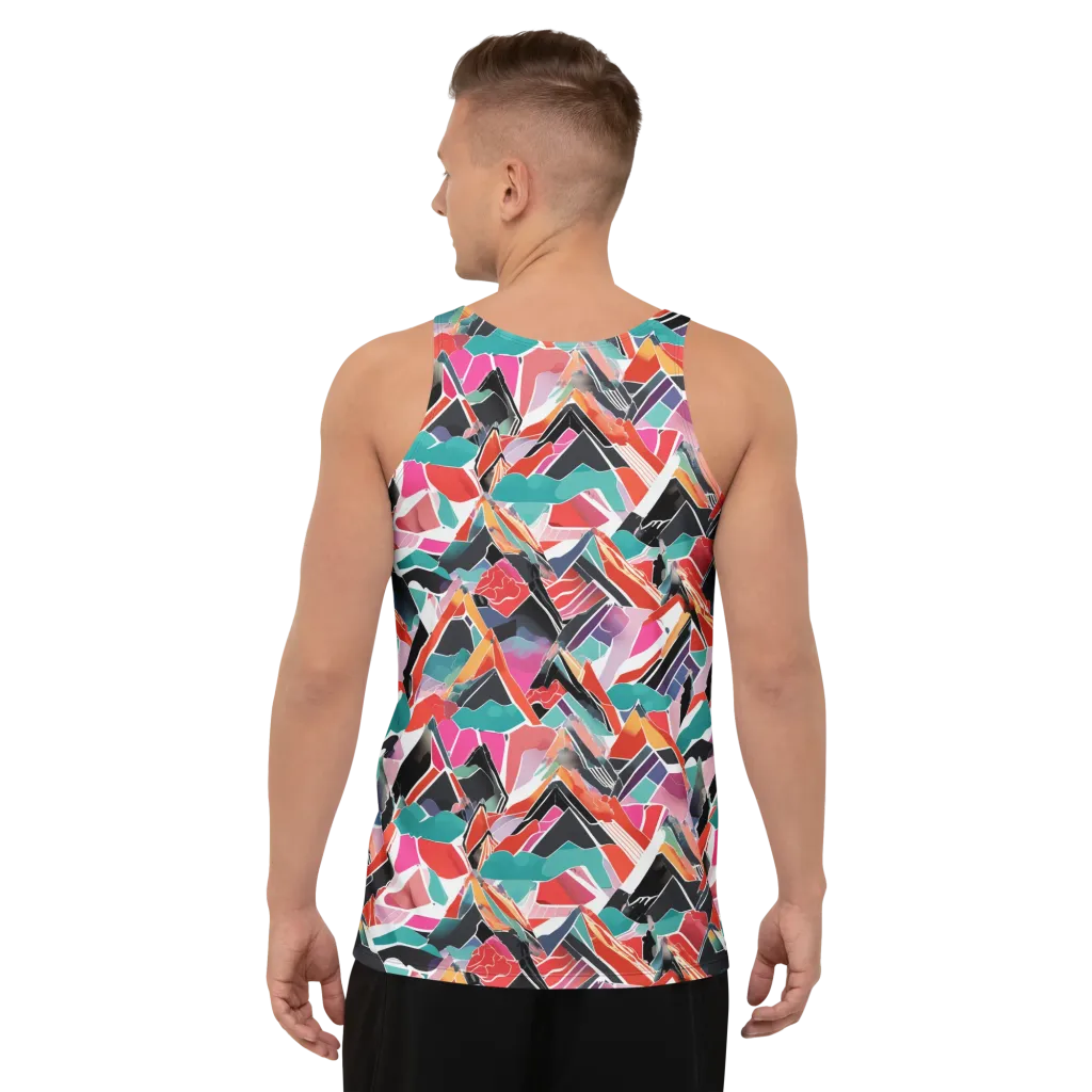 Chromatic Avalanche on Men's Tank Top — Back
